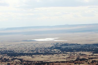 Aerial view of landscape against sky