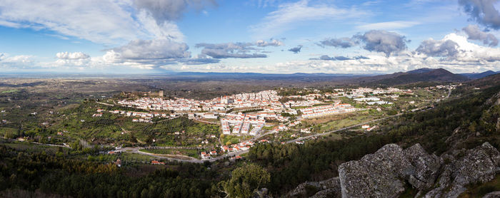 Aerial view of city