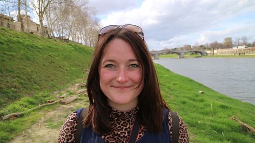Portrait of smiling young woman