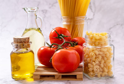 Close-up of food on table