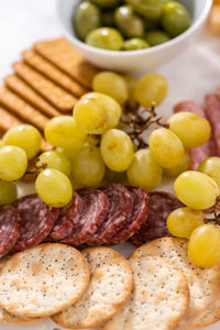 Close-up of food on table