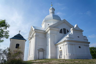 Low angle view of church against sky