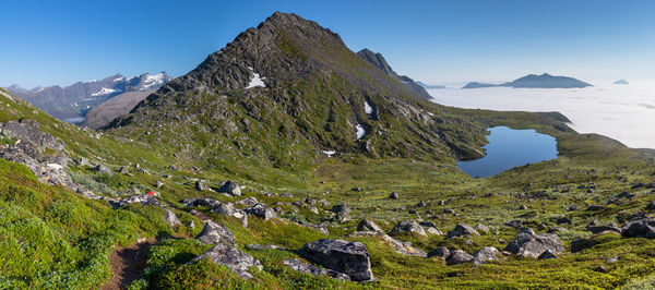 Idyllic view of landscape against sky