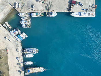 High angle view of swimming pool