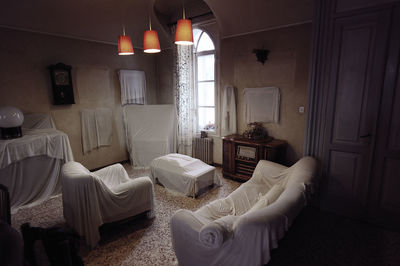 Illuminated bed at home