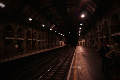 Railroad station platform