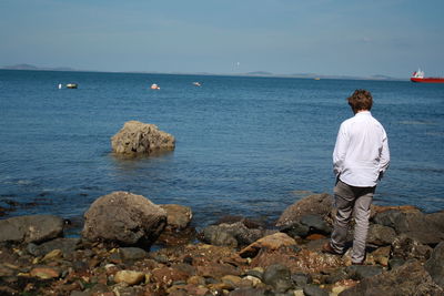 Scenic view of sea against sky