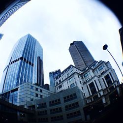 Low angle view of modern building