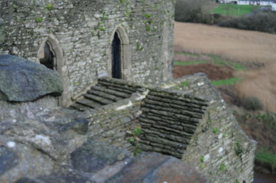 Close-up of cemetery