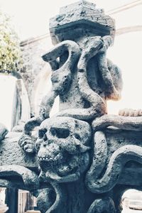 Low angle view of angel statue