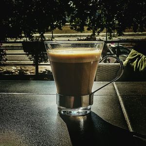 Close-up of drink on table