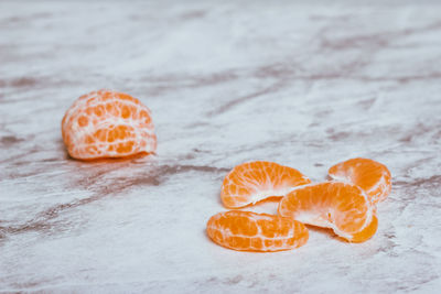 Close-up of food on table