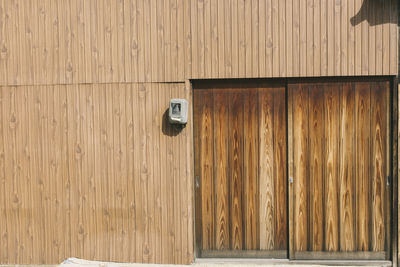 Full frame shot of wooden door