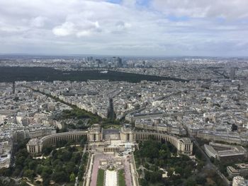 View of paris from eiffel tower