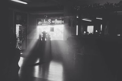 View of woman in corridor