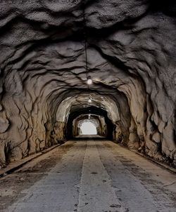 View of empty tunnel