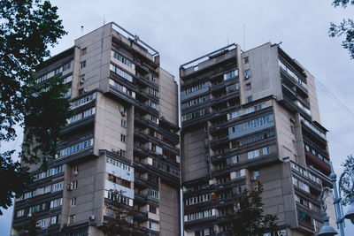 Low angle view of buildings against sky