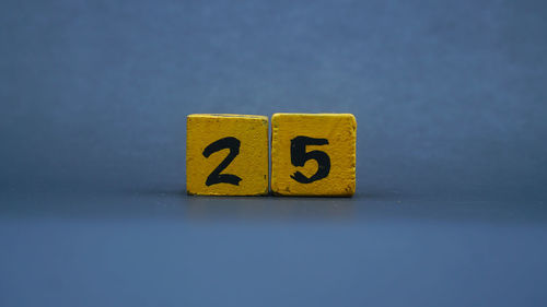 Close-up of toy blocks on table
