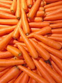 High angle view of vegetables in market