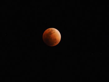 View of moon at night