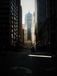 City street at dusk