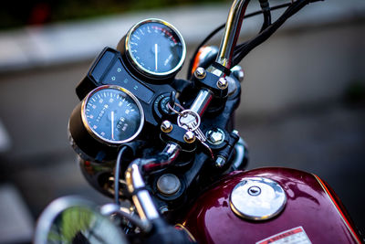 Close-up of vintage car