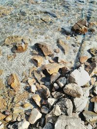 Full frame shot of sand at beach