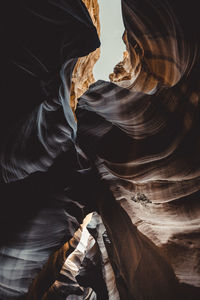 Inside of antelope canyon, color and textures