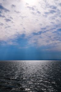 Scenic view of seascape against sky