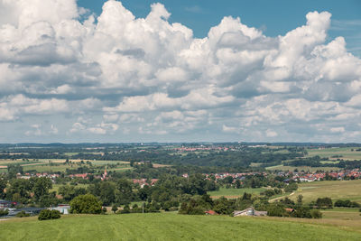 Scenic view of landscape against sky