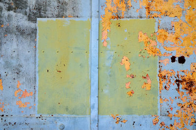 Full frame shot of yellow wall