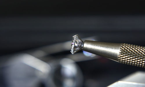 Close-up of cigarette on table