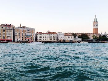 View of buildings at waterfront