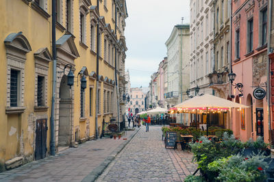 Street amidst buildings in city