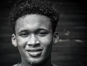 Close-up portrait of young man