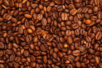 Full frame shot of coffee beans