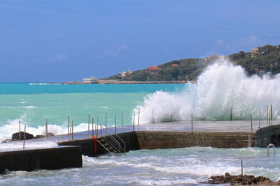 Scenic view of sea against sky