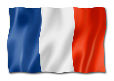 Close-up of flag against white background