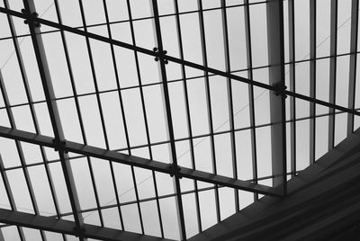 Low angle view of office building against sky