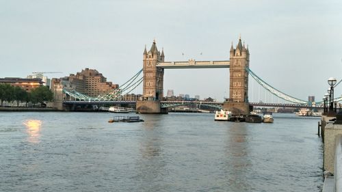 View of bridge over river