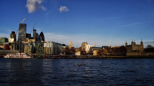 View of city at waterfront