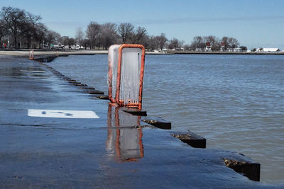 Pier in sea