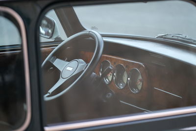 Close-up of vintage car