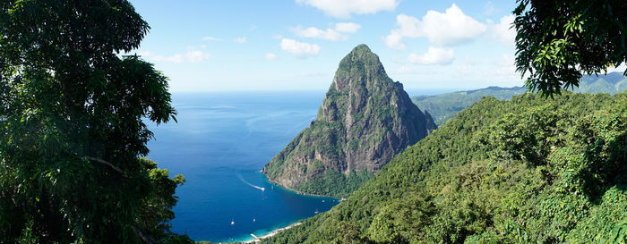 Panoramic view of sea against sky