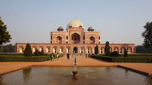 View of historical building against clear sky