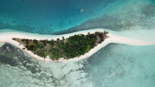 Aerial view of island