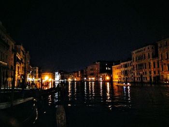 Illuminated city at night