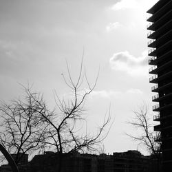 Low angle view of building against sky