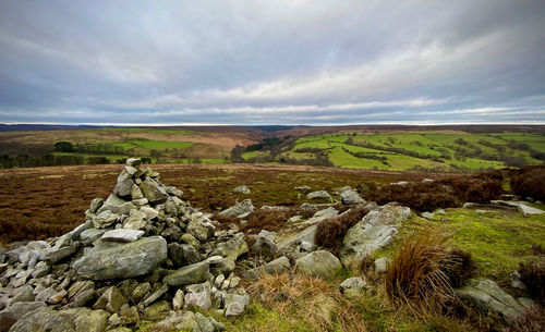 Scenic view of landscape against sky