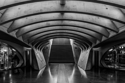 Empty corridor of building